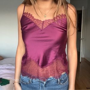SOLD | Victoria's Secret Satin and Lace Camisole Size Extra Small